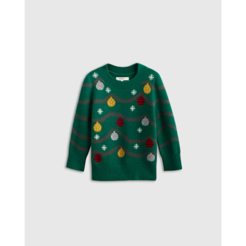 Kids & Baby Washable Cashmere Christmas Sweater - Baby in Garlands