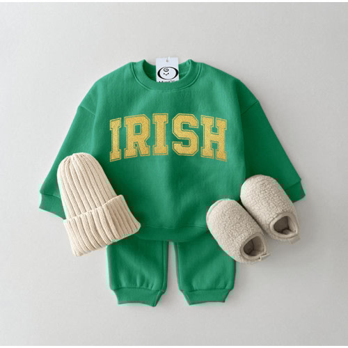 IRISH Baby Sweatshirt 2-piece Green Set