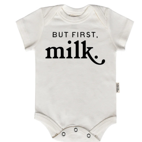 But First, Milk Baby Onesie – SBG Co.