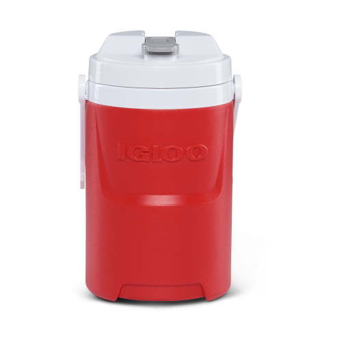 Igloo 1/2 Gallon Plastic Sports Beverage Jug with Hooks, Red