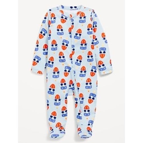 Printed 2-Way-Zip Sleep & Play Footed One-Piece for Baby | Old Navy