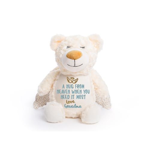 Personalized Memorial Stuffed Animal: Grandma Sympathy Gift for Child