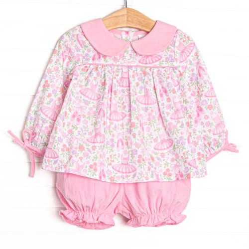 Ballroom Ballerinas Bloomer Set, Pink – Stitchy Fish