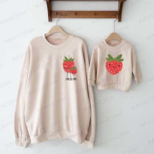 MOM Strawberry Mommy and Me Sweatshirt