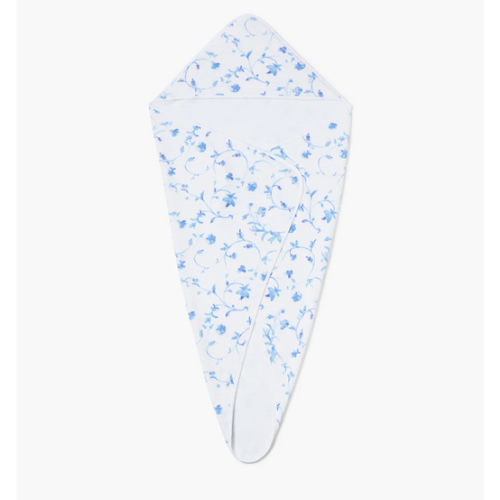 The Hooded Towel - Blue Botanical