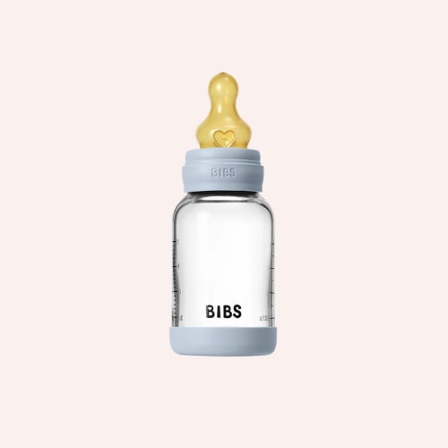 Baby Glass Bottle Set 120ml - Baby Blue
