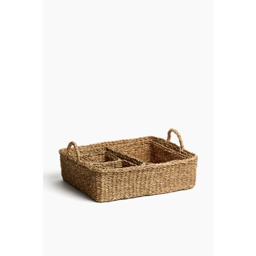 5-piece Braided Storage Set, Beige