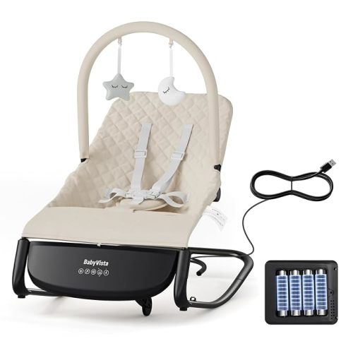 Electric Baby Bouncer, Auto Rocker, 3 Speeds, Newborn to 12 Months