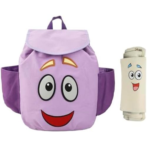 Bioworld Dora The Explorer Backpack Character 13" Novelty Backpack With Map Pouch