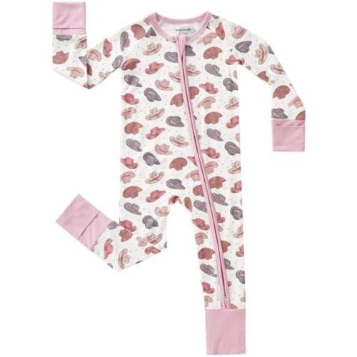 pureborn Baby Sleeper Viscose from Bamboo Zipper Footies Pjs 0-24 Months