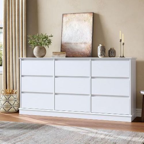 5-12 Drawer Dresser for Bedroom, Large Double Dresser with Deep Drawers & Wide Top, Tall Wood Chest for Living Room, Hallway, Kids Room