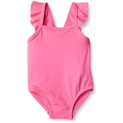 Amazon Essentials Baby Girls' One-Piece Frill Swimsuit
