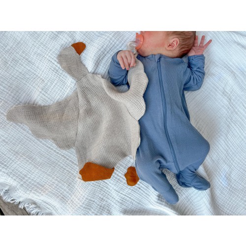 100% linen goose paci pacifier lovie, baby shower gift, newborn necessities, baby girl, boy