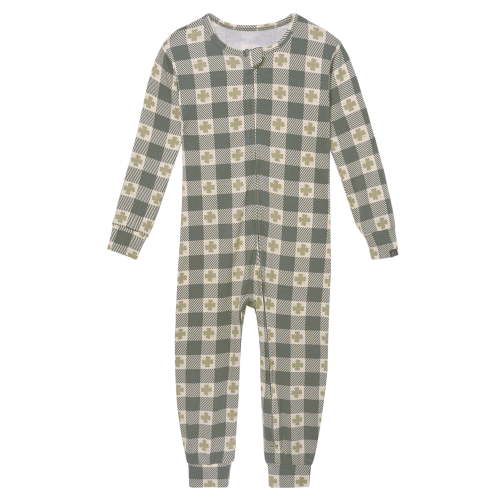Modern Moments by Gerber Toddler Neutral St. Patrick's Day One-Piece Pajama, Sizes 12M-5T