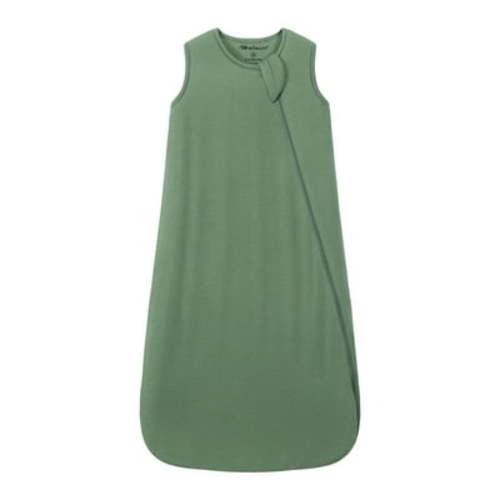 Mosebears Unisex Baby Sleep Sack 1.0 TOG, Supersoft Rayon Made from Bamboo Wearable Blanket with 2-Way Zipper (Dark Green,0-6 Months)