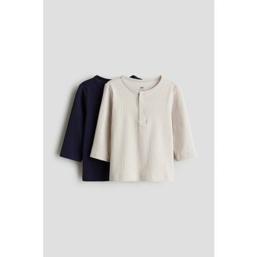 2-PACK RIBBED JERSEY SHIRTS