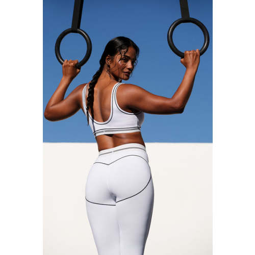 Airbrush High-Waist Heart Throb Legging - White/Black