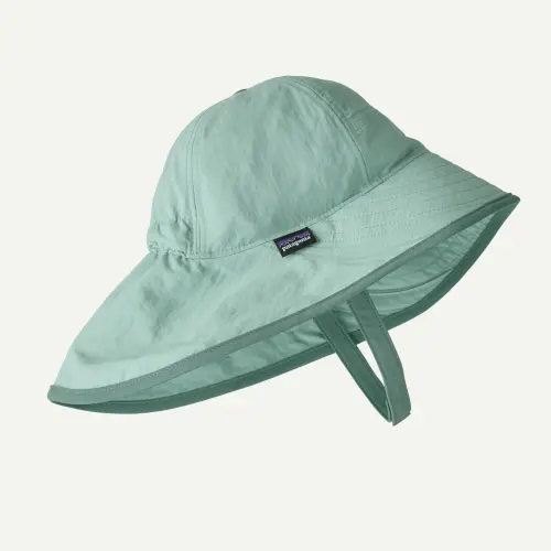 Patagonia Baby Block-the-sun Hat - Color Thin Ice - 3-6 Months