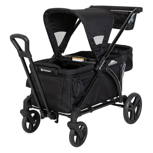 Baby Trend Expedition 2-in-1 Stroller Wagon Plus, Ultra Black