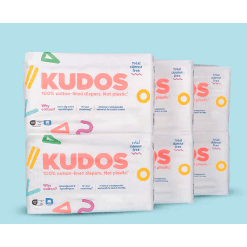 Kudos 100% Cotton Liner, Total Chlorine Free Diapers - one month supply