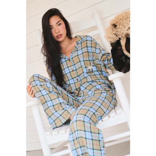 - Farm Friends Sleep Set - Sheep in Scottish Plaid