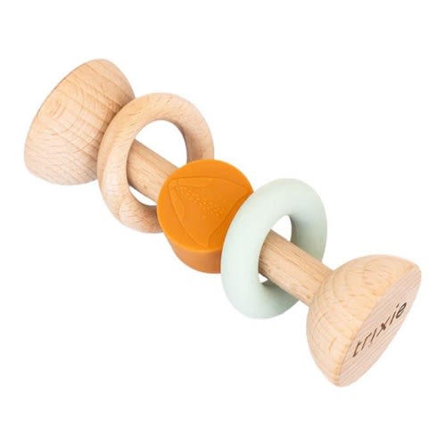 Wooden Silicone Rattle
