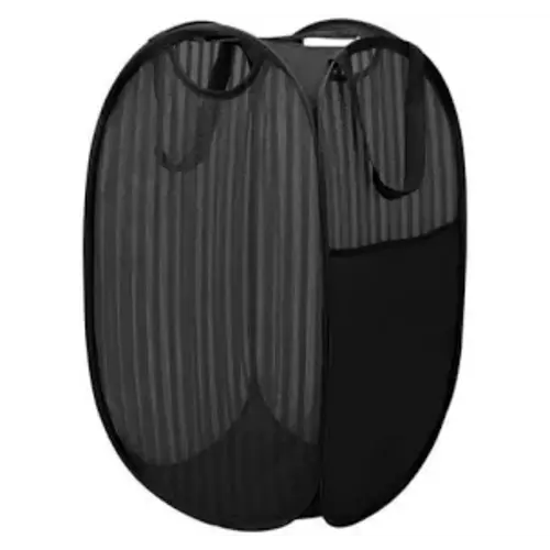 Foldable Dirty Clothes Hamper Pop-Up Laundry Basket, Mesh Storage Basket With Side Pockets, Portable Mesh Dirty Clothes Hamper, Portable Storage Basket For Laundry, Bathroom, Children's Room(White) Love Valentine I discovered amazing products on SHEIN.com