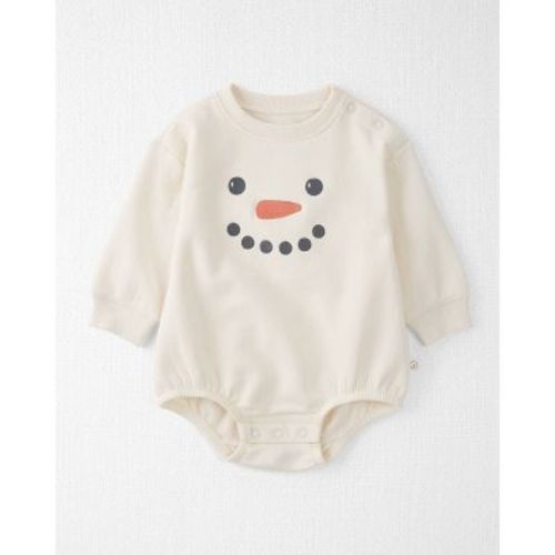 Little Planet By Carter's Organic Baby Snowman Bubble Romper - White