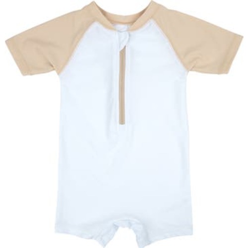 Baby One-Piece Rashguard, UPF 50+ Sun Protection Swimwear, 3-6M