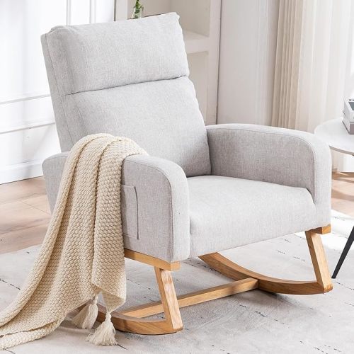 Rocking Chair Nursery Light Grey