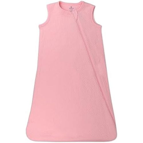 HonestBaby Zip Front Wearable Blanket 100% Organic Cotton for Infant Baby Boys, Girls