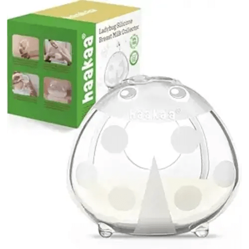 Haakaa Ladybug Milk Collector 1.4oz/40ml 1pc - Wearable Nursing Cup | Soft Silicone Breast Shell | Breastmilk Saver | Portable Letdown Catcher for Breastfeeding Moms, Protects Sore Nipples