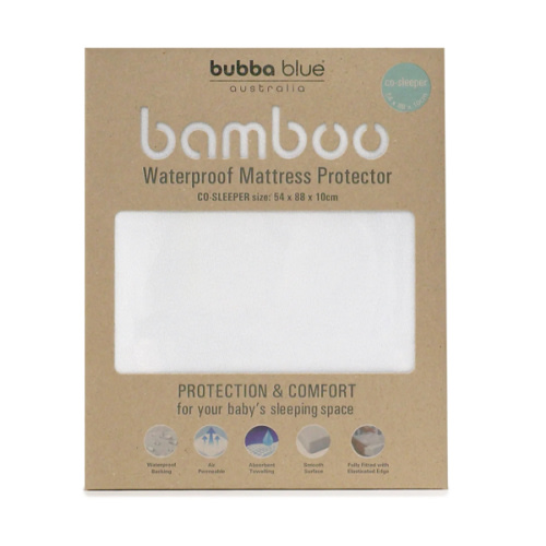 Bamboo White Co Sleeper/Bedside Sleeper Waterproof Mattress Protector