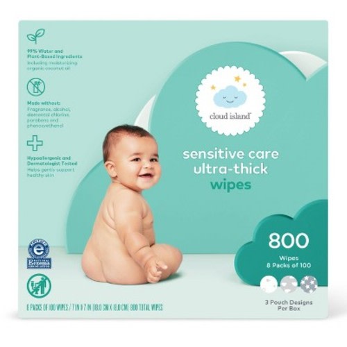 Sensitive Care Ultra-Thick Baby Wipes - Cloud Island™ (Select Count)