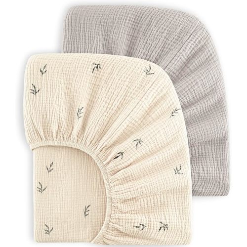 Bearmoss Muslin Crib Sheets (2 Pack) - Cute Bud