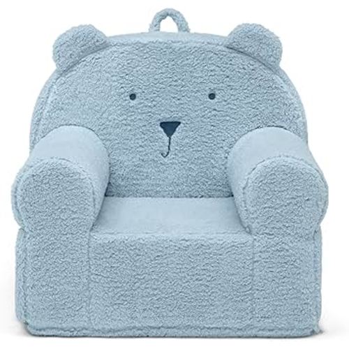 Delta Children babyGap Sherpa Bear Chair - Greenguard Gold Certified, Powder Blue