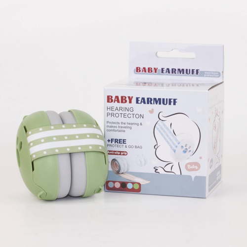 TELOLY Ear Protection,Comfortable and Soft Kids Noise Cancelling Headphones,Non-Slip and Secure Fit Ear Muffs,Green