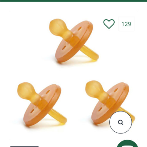 Round Natural Pacifier (3pk)