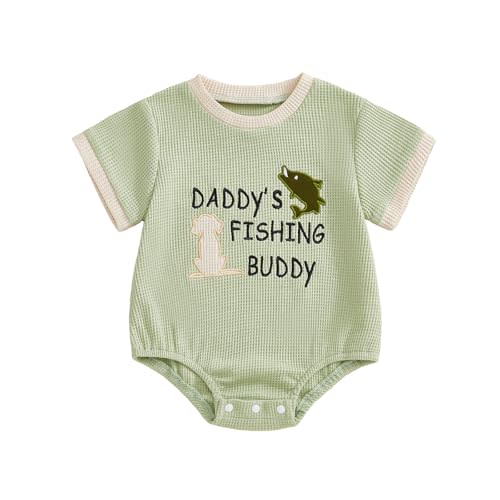 Fish Duck Baby Clothes Cartoon Embroidery Romper Farm Baby Hunting Outfit Newborn Boy Girl Summer Clothes