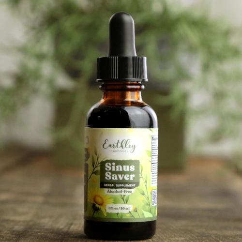 Sinus Saver - For seasonal allergies and sinus troubles | Natural Wellness | Earthley | Earthley Wellness