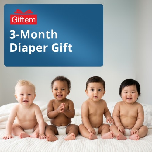Giftem > Diapers & Wipes Gifts > 3-Month Diaper Gift