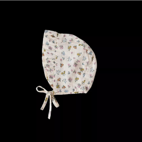 FLORAL TEXTURED RUFFLED BONNET - Mid-ecru | ZARA United States