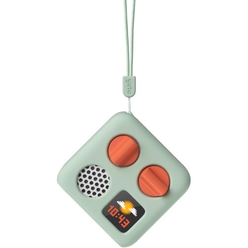 Yoto Mini Adventure Jacket in Frog Soup (Green) with Matching Wrist Lanyard – Accessory for Kids Mini Audio Device, Anti-Slip Silicone Skin Cover, Fitted Protective Sleeve Case