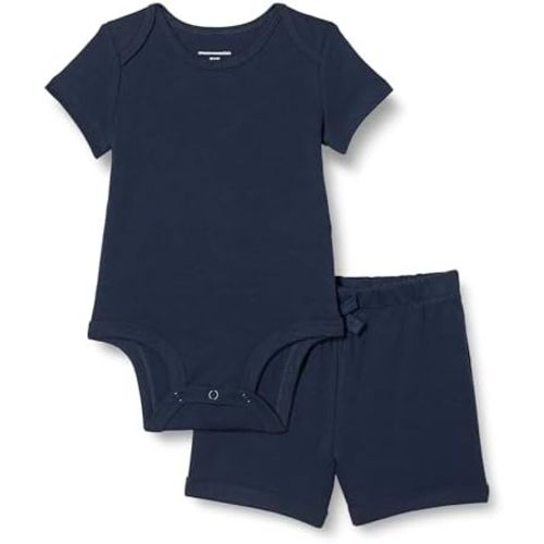 Amazon Essentials unisex-baby Bodysuit and Short Set