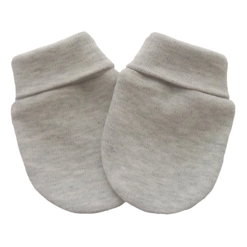Cotton Baby Mittens: Knitted Anti-Scratch Newborn Gloves 0-3