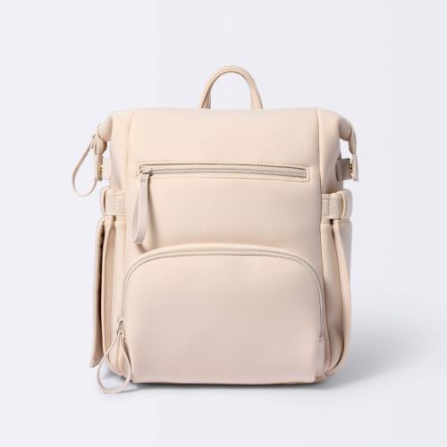 Mini Boxy Solid Backpack Diaper Bag - Tan - Cloud Island™