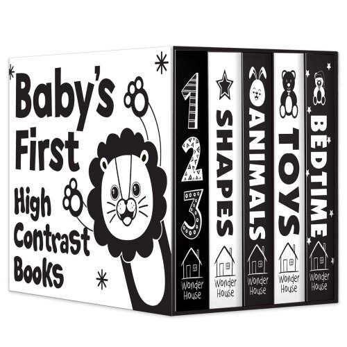 Baby’s First High-Contrast Books Boxed Set [Box Set of 5] - Age Group: 0+ / Black and White Tummy Time Books /Illustrated Board Book for Kids/Toddlers / by Wonder House Books, (Boxed Set) | Indigo