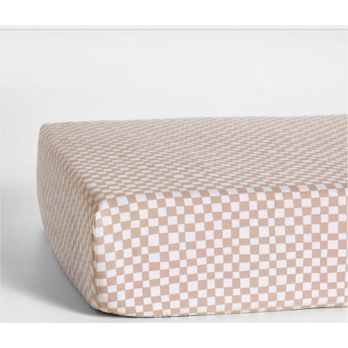 Venice Dusty Blush Organic Cotton Baby Crib Fitted Sheet by Leanne Ford