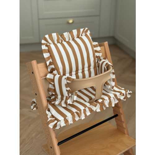 Salted Caramel Ruffle Cushion For Stokke Tripp Trap
