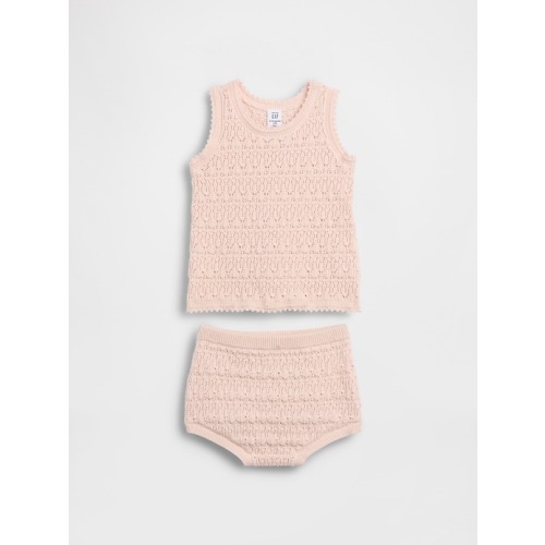 Baby Crochet Tank Outfit Set